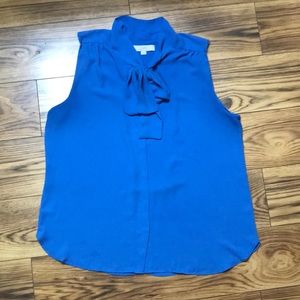Sleeveless Blue Blouse From LOFT